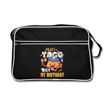 Taco Bout Mon anniversaire - Sac Retro - noir/blanc - Devant