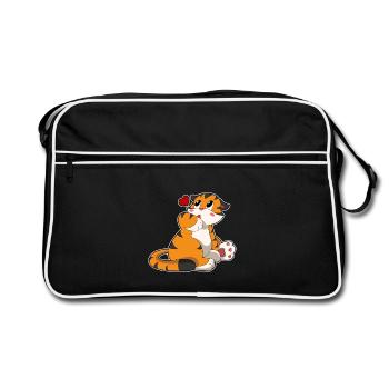 Cœur de Tigre - Sac Retro - noir/blanc - Devant