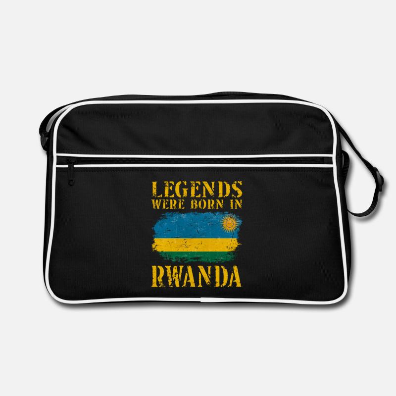 Vintage Design Drapeau du Rwanda Sac Retro