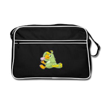 Thermomètre à perroquet - Sac Retro - noir/blanc - Devant