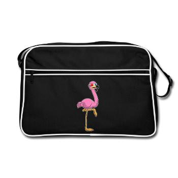 Lunettes Flamant Rose - Sac Retro - noir/blanc - Devant