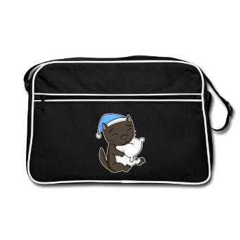 Chat race de chat La Havane - Sac Retro - noir/blanc - Devant
