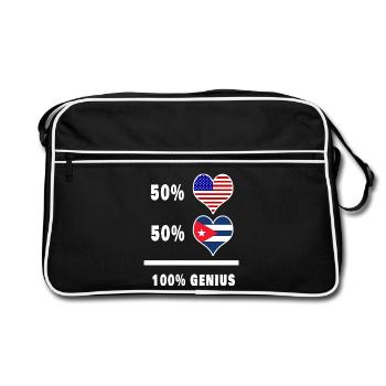 Design de drapeau impressionnant des États-Unis et - Sac Retro - noir/blanc - Devant