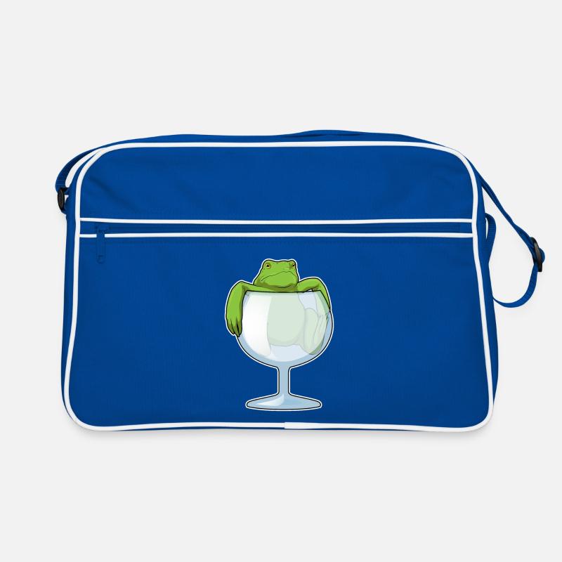 Frosch Weinglas Retro Tasche