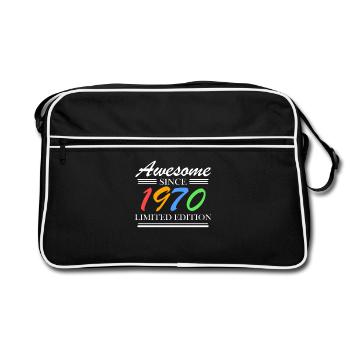 1970 - Fantastic since 1970 - Born in 1970 - Retro Bag - black/white - Front