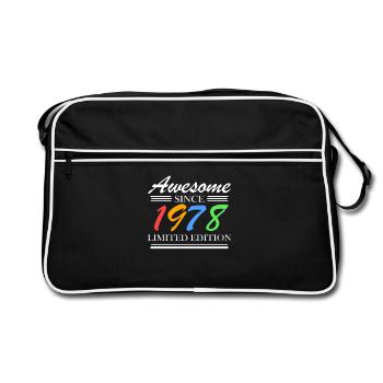 1978 - Fantastic since 1978 - Born in 1978 - Retro Bag - black/white - Front