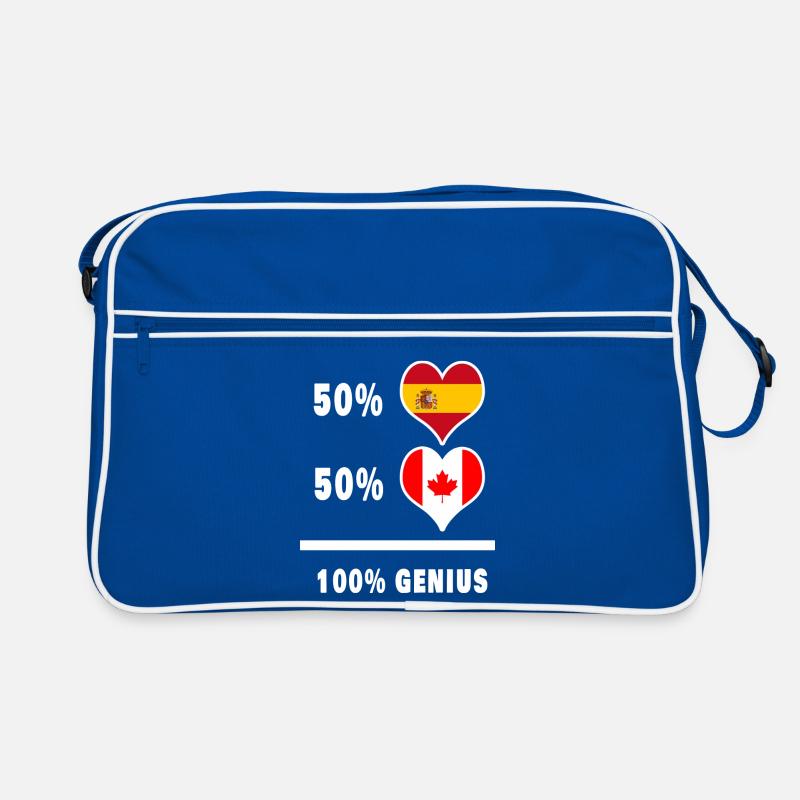 Canada and Spain genius / gift Retro Bag
