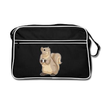 Eichhörnchen Kaffee Tasse - Retro Tasche - Schwarz/Weiß - Vorne