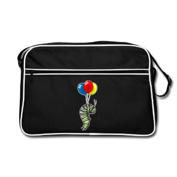 Ballon Caterpillar - Sac Retro - noir/blanc - Devant