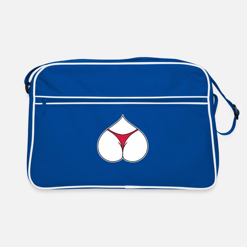 Arsch Herz Liebe Retro Tasche