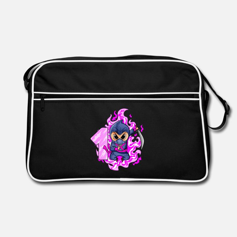 1. Geburtstag Mädchen 1 Jahre alt Ninja Retro Tasche