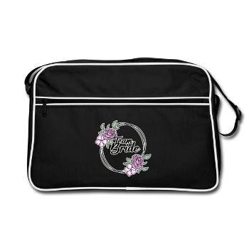 Team Braut - Retro Tasche - Schwarz/Weiß - Vorne