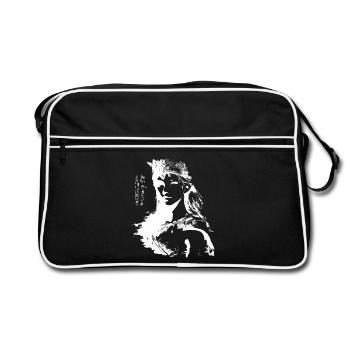 Fille fantôme Princesse Guerrière - Sac Retro - noir/blanc - Devant