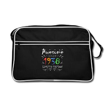 1938 - Born 1938 - Retro Bag - black/white - Front
