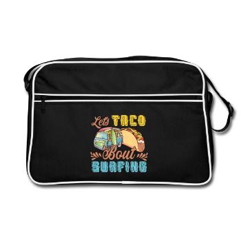 Let's Taco Bout Surfing Lover - Retro Bag - black/white - Front