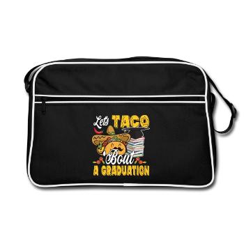 Tacos pour une cérémonie de remise des diplômes - Sac Retro - noir/blanc - Devant