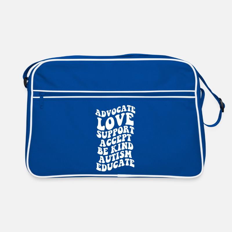 Advocate Love Support Accept Be Kind Retro Tasche