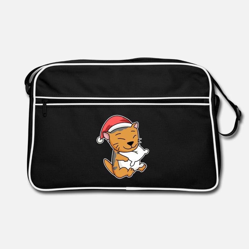 Scottish Fold-eared Cat Christmas Sleep Retro Bag