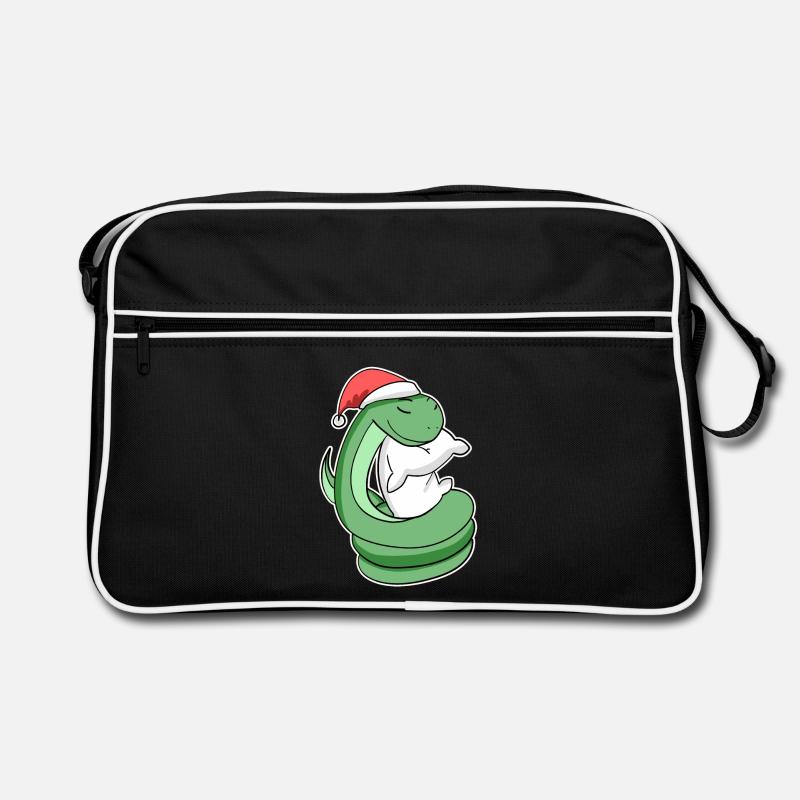 Serpent Noël Sommeil Sommeil Sommeil Sommeil Sac Retro