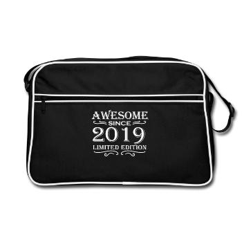 2019 - Millésime 2019 - Fantastique depuis 2019 - Sac Retro - noir/blanc - Devant