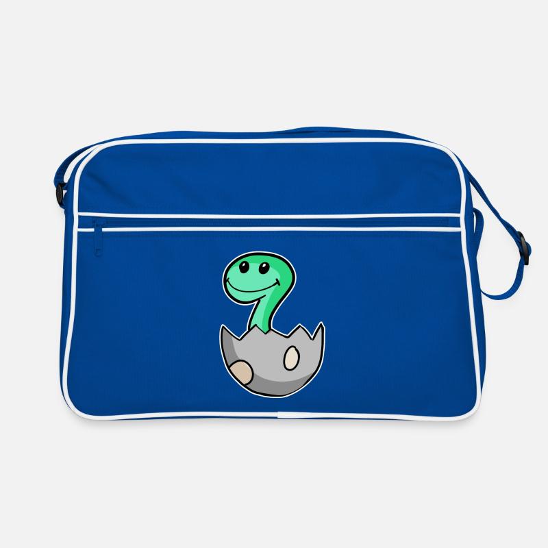 Dinosaurier Ei Dino Motiv Retro Tasche