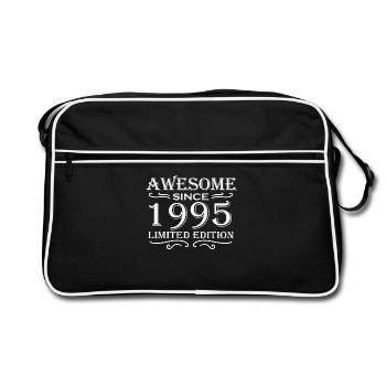 1995 - Born 1995 - Fantastic since 1995 - Retro Bag - black/white - Front