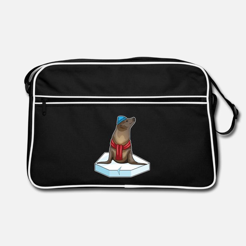 Seehund Eisscholle Retro Tasche