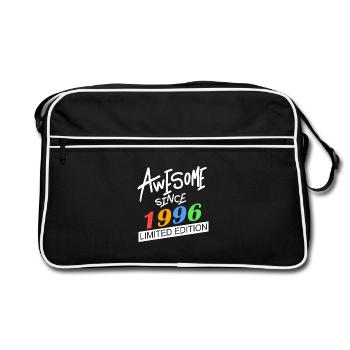 1996 - Born 1996 - Year of birth 1996 - Retro Bag - black/white - Front