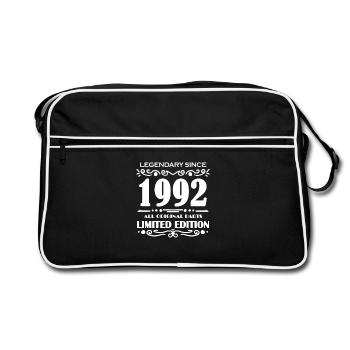 1992 - Year of construction 1992 - Born 1992 - Retro Bag - black/white - Front