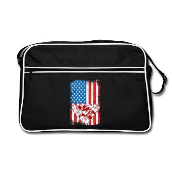 4 juillet Billard - Sac Retro - noir/blanc - Devant