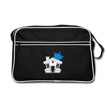 Toit de la maison - Sac Retro - noir/blanc - Devant