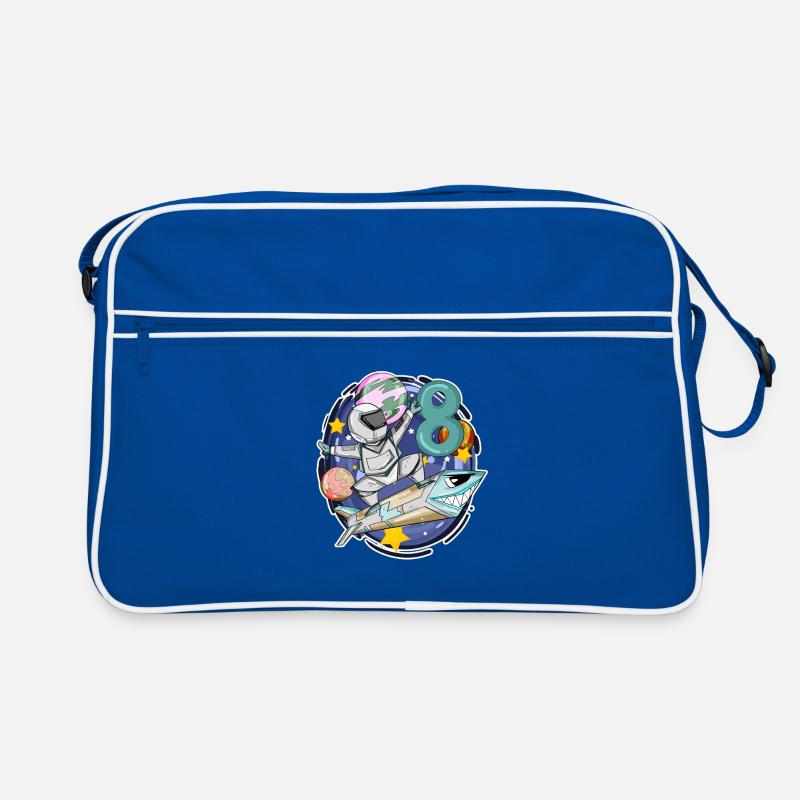 8e anniversaire 8 ans jeune astronaute de l’espace Sac Retro