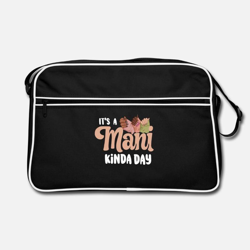 Es Ist Ein ManiKinda Day Nageltechniker Retro Tasche
