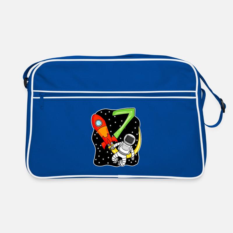 7e anniversaire - 7 ans Jeune astronaute Sac Retro
