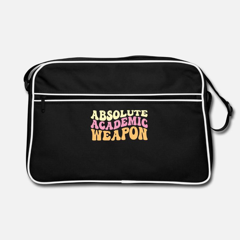 Studenten Absolute Academic Weapon Retro Tasche