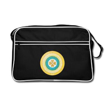 Sternentor Sananda - Sonja Ariel von Staden - Retro Tasche - Schwarz/Weiß - Vorne