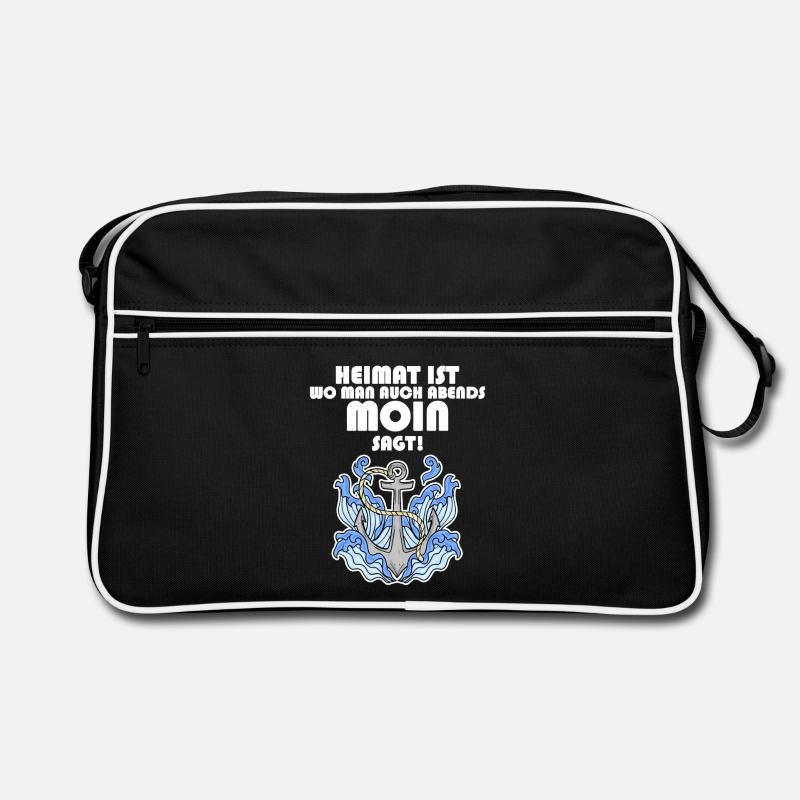 Anker Nordsee Plattdeutsch Spruch Moin Retro Tasche