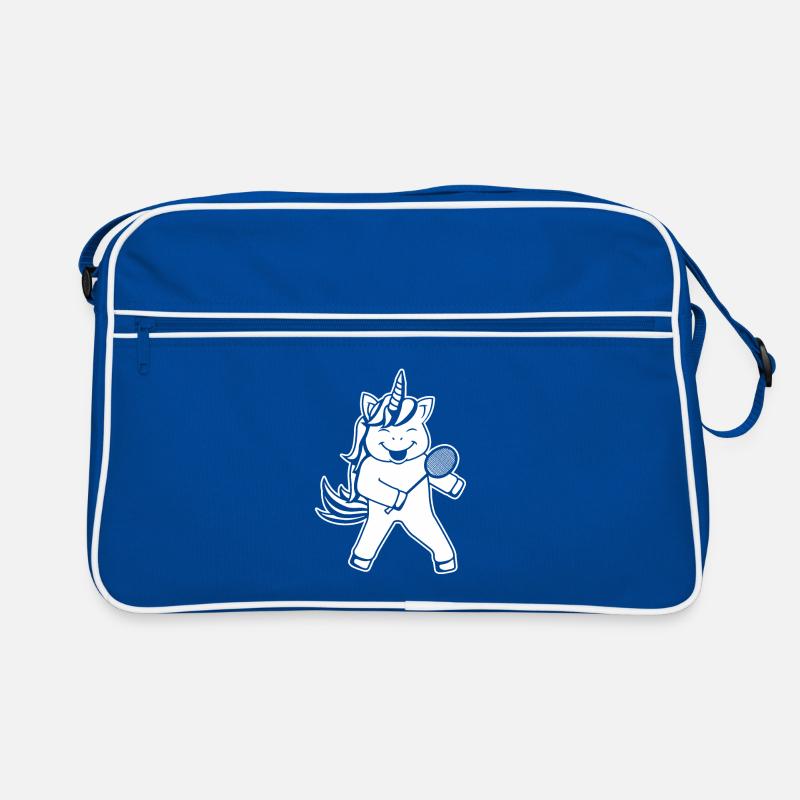Einhorn Badminton Retro Tasche