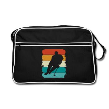 Hockey sur glace - Sac Retro - noir/blanc - Devant