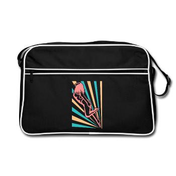 Natation filles - Sac Retro - noir/blanc - Devant