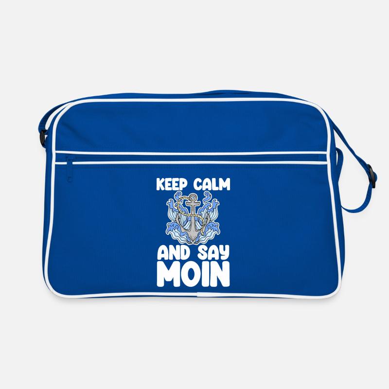 Nordsee Plattdeutsch Spruch Moin Retro Tasche