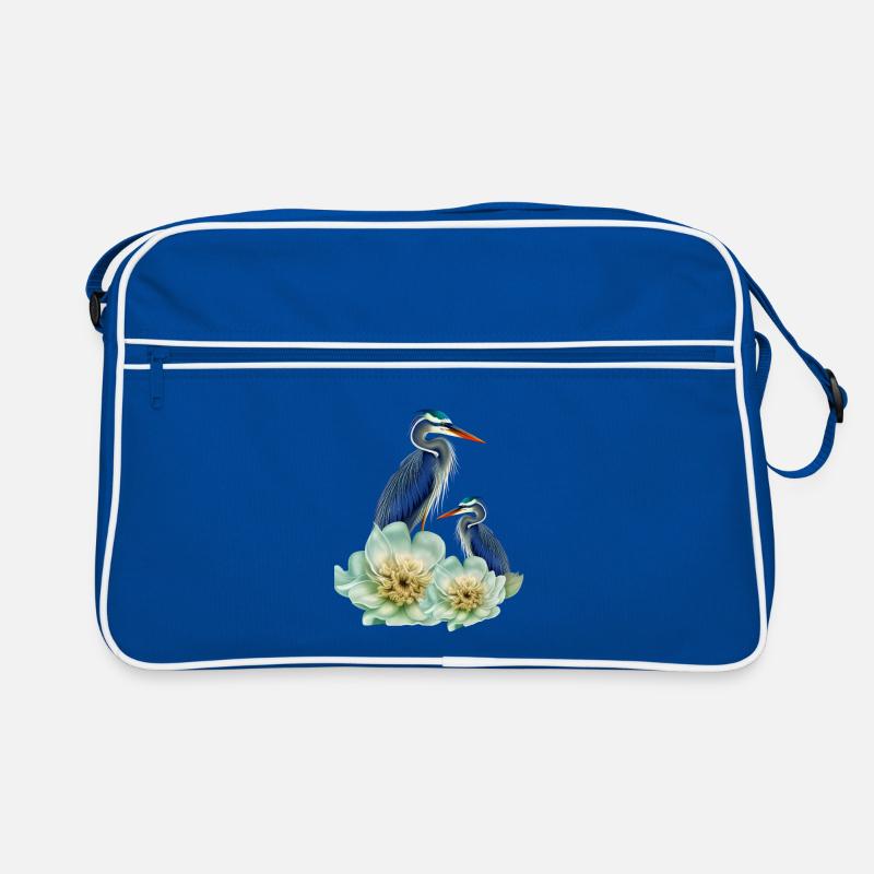 L’élégante grue à fleurs Sac Retro