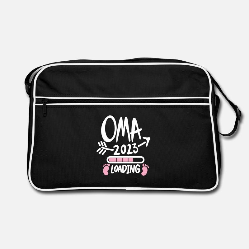 Oma 2023 - Werdende Oma 2023 - Oma Loading Retro Tasche