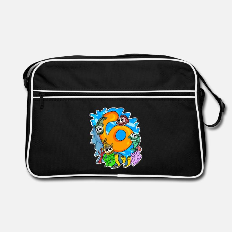 6 ans de poisson Sac Retro