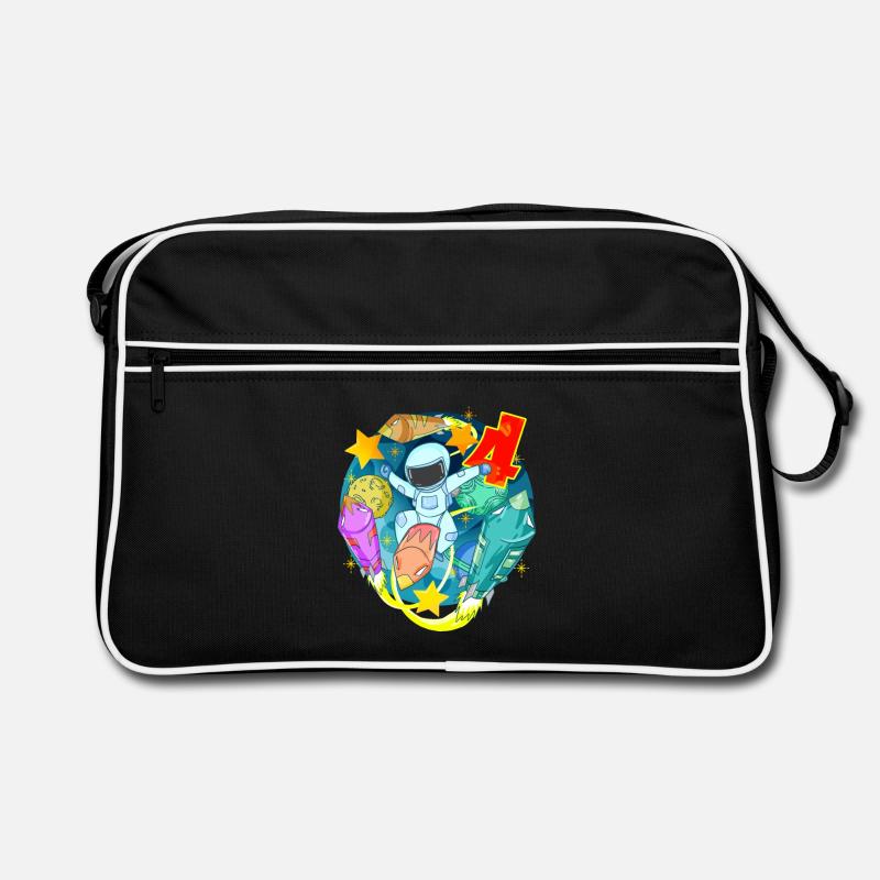 4 Years Birthday Boy Gift Retro Bag