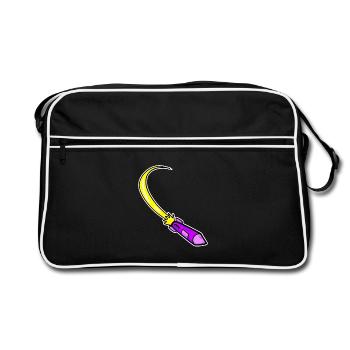 Rocket Purple - Retro Bag - black/white - Front