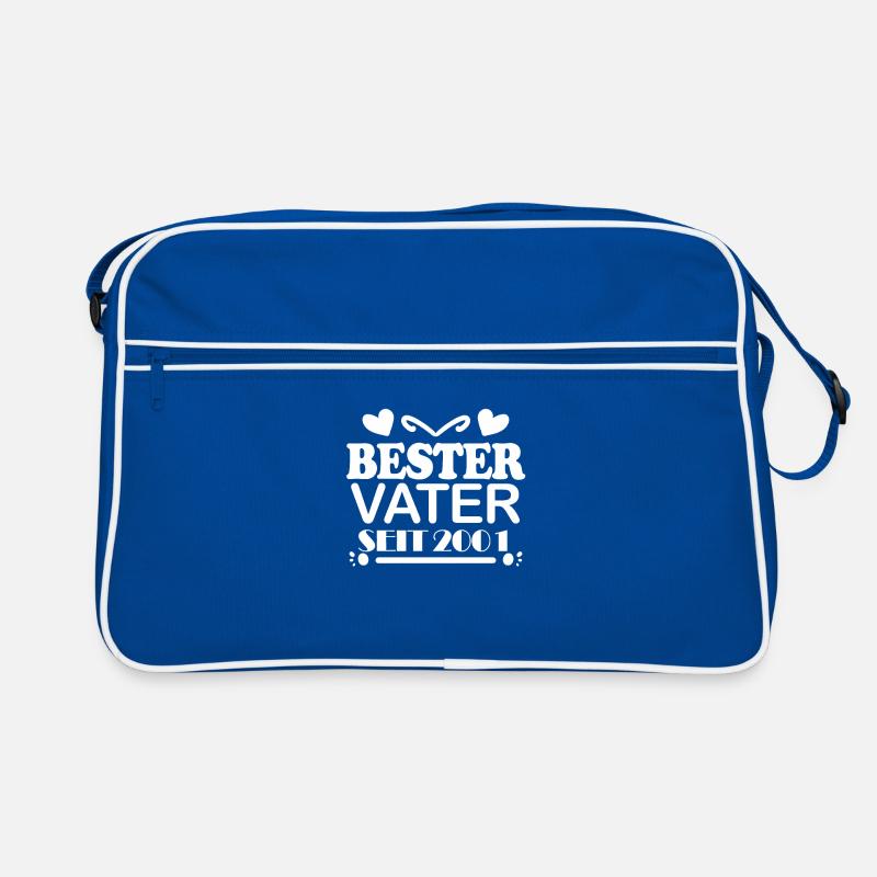 Bester Vater seit 2001 Retro Tasche