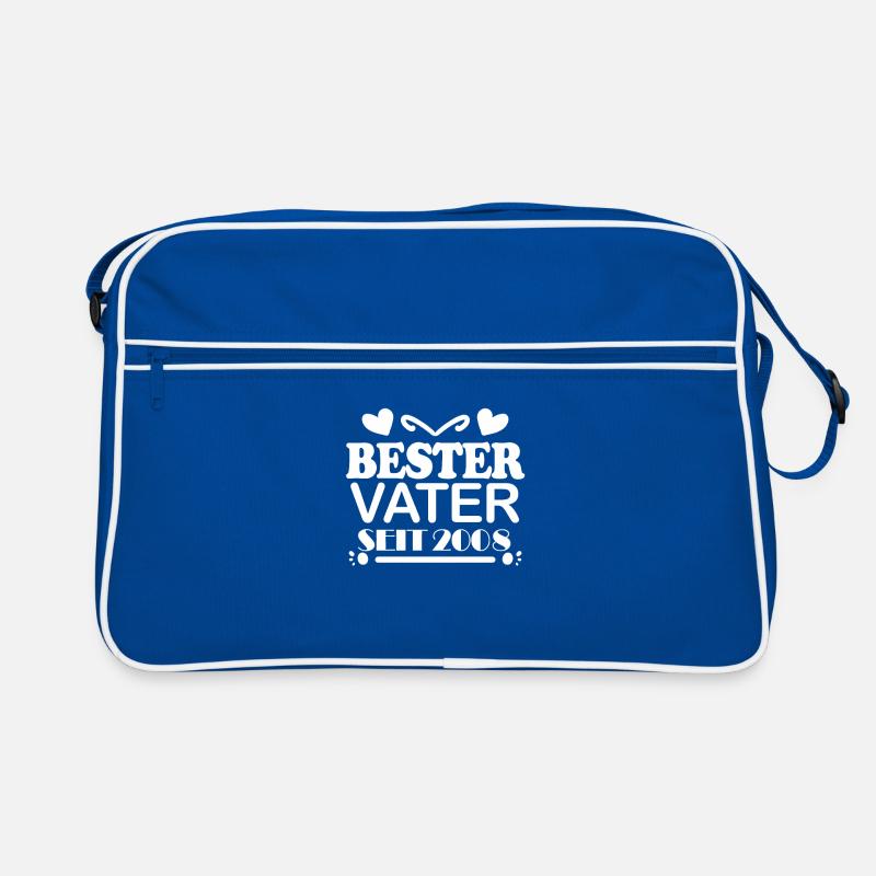 Bester Vater seit 2008 Retro Tasche