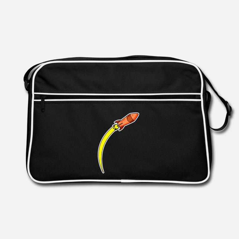 Rocket Orange Retro Bag
