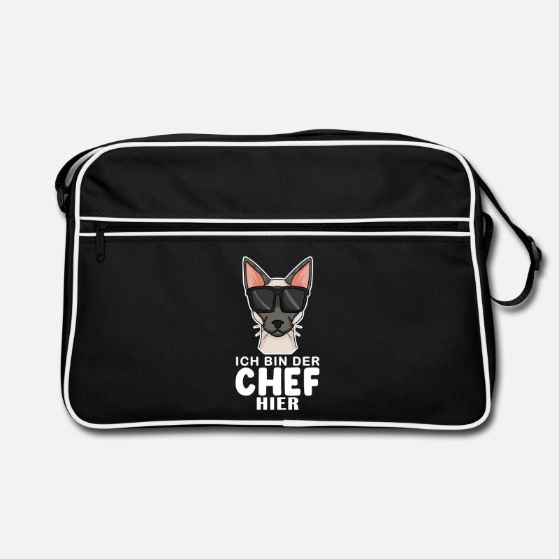 coole Katze - Siamkatze Spruch Retro Tasche